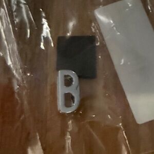 Silver letter “B” charm for keep collective